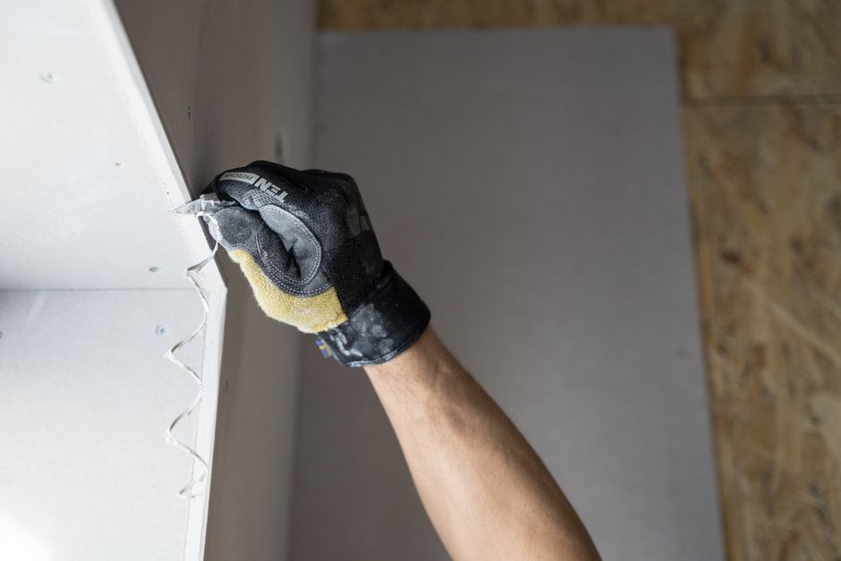 Repairing a hole in drywall